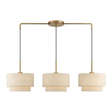 Bellingham 3 Light Large Linear Chandelier by Livex - 58893-48