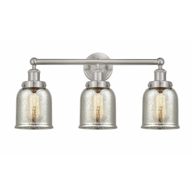 Bell 3 Light Industrial Vanity Light with Mercurt Glass by Innovations - 616-3W-G58