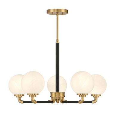 Dresden 5 Light Chandelier 17.5 Inch Tall and 27 Inch Wide by Savoy House - L1-9605-5-143