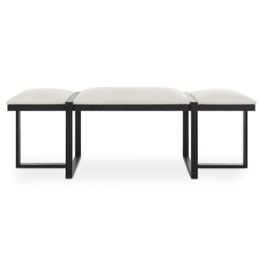 Triple Cloud Bench 20.75 Inch Tall and 60 Inch Wide by Uttermost - 23761