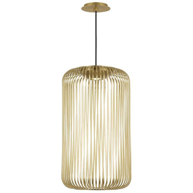Kai 1 12.5W 1 LED Medium Pendant by Visual Comfort Modern - 700TDKAI1BR-LED930