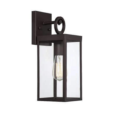 1 Light Outdoor Wall Lantern 10 Inch Tall by Meridian - M50026ORB
