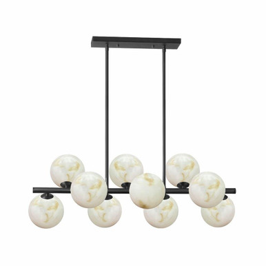 Huvt Circle 10 Light Pendant 11 Inch Tall and 31 Inch Wide - 303-BEL-1375078