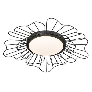 Yasmin 16W 1 LED 23.63 Inch Wide Flush Mount by Golden - 9132-FM