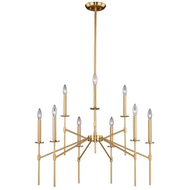 Kedzie 9 Light Mini Candle Style Chandelier by Vaxcel - H0180