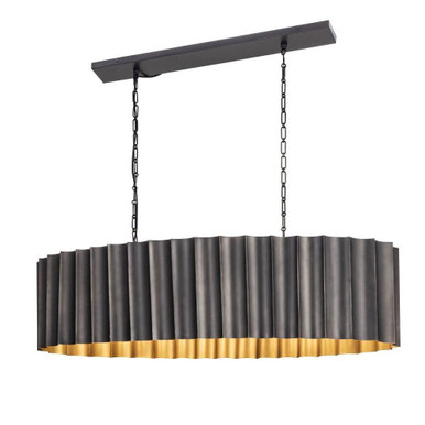 Allegra 5 Light Linear Pendant 12 Inch Tall and 23.75 Inch Wide by Maxim - 39136