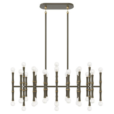 Kane 42 Light Chandelier 16.38 Inch Tall X 38.25 Inch Wide by Robert Abbey - 77