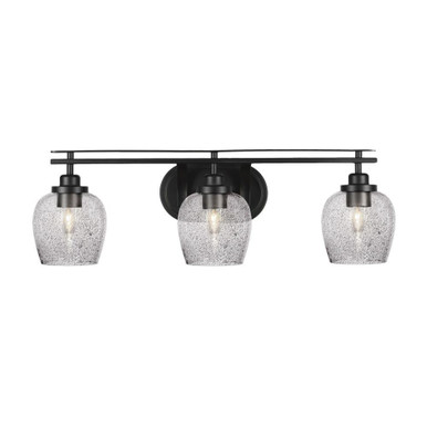 Odyssey 3 Light Steel Vanity Light 27.75 Inch Length by Toltec - 2613-BN-4810