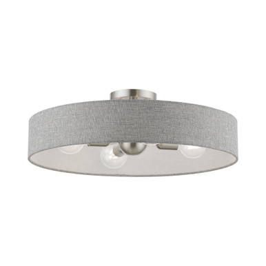 Elmhurst 4 Light 22 Inch Wide Semi Flush Mount by Livex - 46148