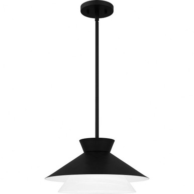 1 Light Medium Pendant 7.75 Inch Tall by Quoizel - QP6171MBK