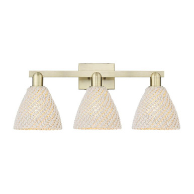 Natural Ballston Dome 3 Light Bath Vanity 26 Inch Wide by Innovations - 716-3W-NBD-75_P
