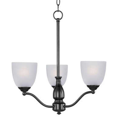 Stefan 3 Light Chandelier by Maxim - 10064FTBK