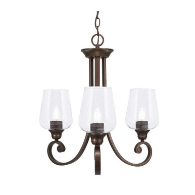 Curl 3 Light Small Chandelier by Toltec - 253-BRZ-210