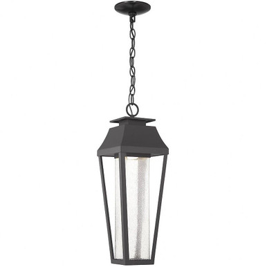 Brookline 1 Light Small Outdoor Pendant by Savoy House - 5-357-BK