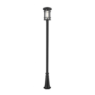 Jordan 1 Light Outdoor Post Mount Lantern 14.25 x 109.5 Inch by Z-Lite - 570PHXL-519P-BK