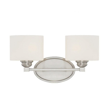 Kane 2 Light Vanity Light 16 Inch Wide by Savoy House - 8-890-2