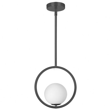 Adrienna 1 Light Small Pendant by Dainolite - ADR-101P-MB