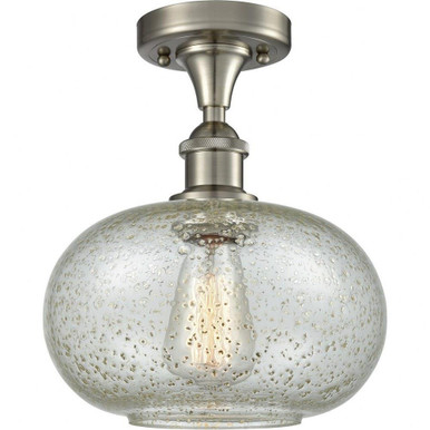 Gorham 1 Light 9.5 Inch Wide Industrial Semi Flush Mount by Innovations - 516-1C-SN-G249