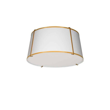 Trapezoid 3 Light 16 Inch Wide Flush Mount by Dainolite - TRA-3FH