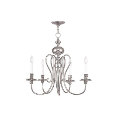 Caldwell 4 Light Medium Chandelier by Livex - 5164