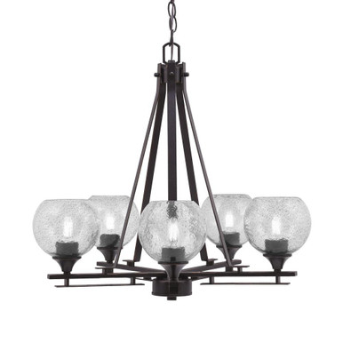 Uptowne 5 Light Medium Chandelier by Toltec 325-DG-500 - 325-DG-500