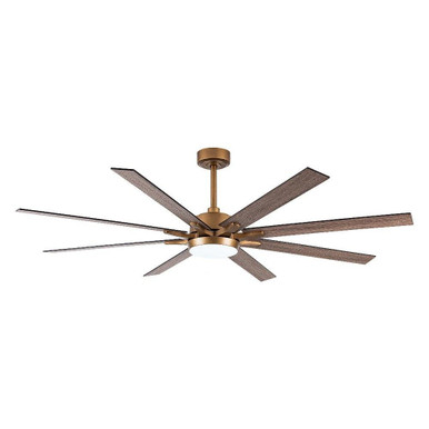 Balachandran 8 Blade Ceiling Fan with Light Kit 65 Inch by Parrot Uncle - F8261110V