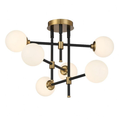 Cosmet 6 Light 20 Inch Wide Flush Mount by George Kovacs - P8156-681