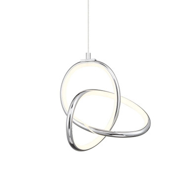 Vornado 14.2W 1 LED Small Pendant by Dweled - pd-84907-ch