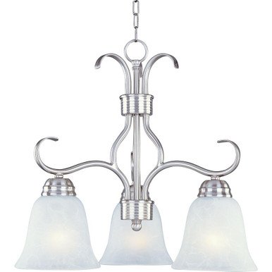 Basix 3 Down Light Small Chandelier by Maxim - 10122ICSN