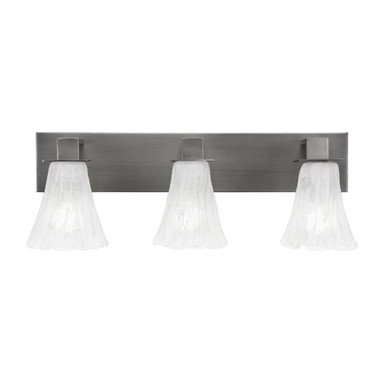 Apollo 3 Light Crystal Glass Vanity Light 23.5 Inch Length by Toltec - 583--85-235