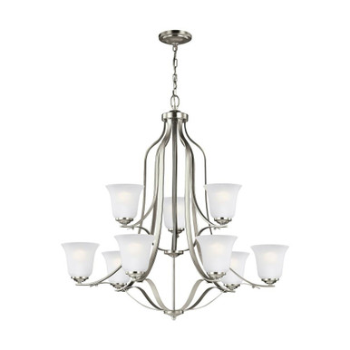 Emmons 9 Light Oversized 2 Tier Chandelier by Generation Lighting - 3139009