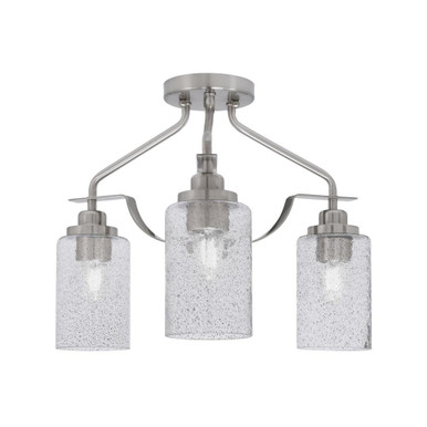 Odyssey 3 Light 14.5 Inch Wide Semi Flush Mount by Toltec - 2607-MB-300