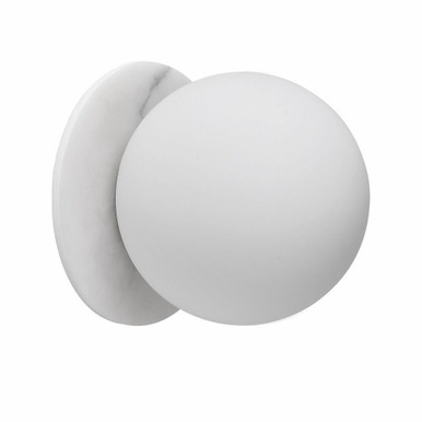 Burlat 1 Light Wall Sconce 6 Inch Tall and 6 Inch Wide by Dainolite - BUR-51W-MW-ALB