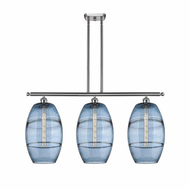 Vaz 3 Light Stem Hung Island Pendant 19 Inch Tall by Innovations - 516-3I-G557-10
