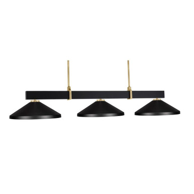 Wellington 3 Light Island Pendant 54 Inch Length by Toltec - 1253-424