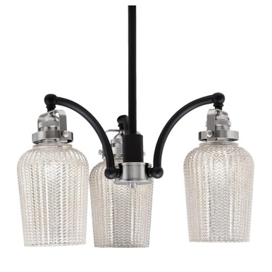 Easton 3 Light Small Chandelier by Toltec 1943-MBBN-210 - 1943-MBBN-210