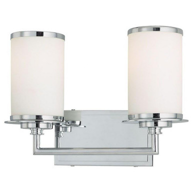 Glass Note 2 Light Vanity Light by Minka Lavery - 3722-77-PL