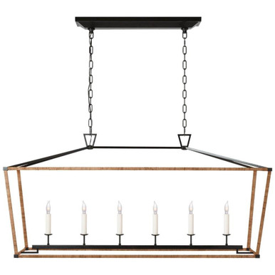 Darlana 33W 6 LED Light Large Linear Pendant by Visual Comfort Signature - CHC5766