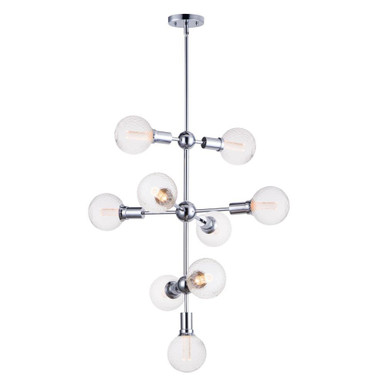 Molecule 31.5W 9 LED Large Oversized Foyer Pendant by Maxim - 11349/G40 LED