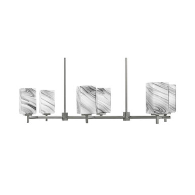 Franklin 6 Light Island 8.5 x 12.75 Inch by Toltec 1226-GP-541 - 1226-GP-541