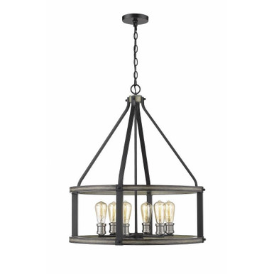 Dingle Loan 6 Light Large Pendant 30 Inch Tall by Bailey Street Home - 372-BEL-856827