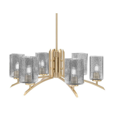 Kurve 6 Light Medium Chandelier by Toltec 3706-NAB-541 - 3706-NAB-541