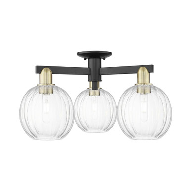 Preston 3 Light Semi Flush Mount 11.88 Inch X 24.5 Inch Wide by Innovations - 716-3F-G458-7_P
