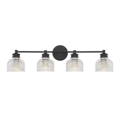 4 Light Mid Century Modern Vanity Light 32 Inch Wide by Meridian - M80036