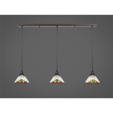 Any 3 Light Linear Pendant 39 Inch Length by Toltec - 36-7-625-39