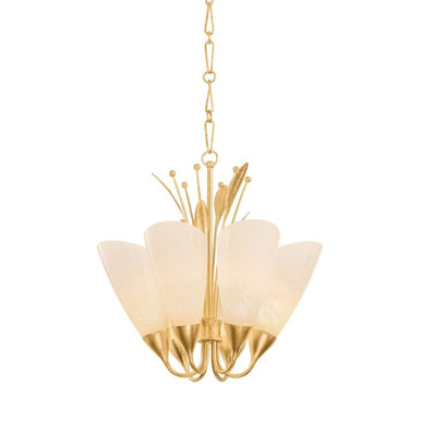 Forest Glen 6 Light Chandelier 26 Inch Tall X 26 Inch Wide by Hudson Valley - 9526-VGL
