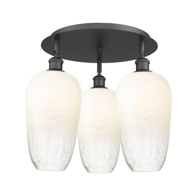Brookhaven Flute 3 Light Flush Mount 17 Inch X 19 Inch by Innovations - 516-3C-G484-7