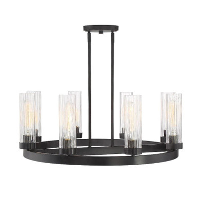 Braden 8 Light Chandelier 11 Inch and 30.5 Inch Wide by Designers Fountain - 95088-IG