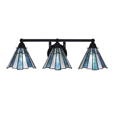 Paramount 3 Light Steel Vanity Light 24 Inch Length by Toltec - 3423-725-93