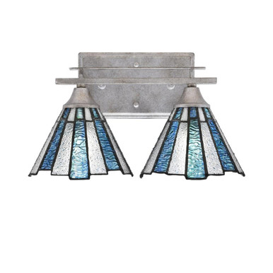 Uptowne 2 Light Vanity Light 14.5 Inch Wide by Toltec - 132-145-85-145